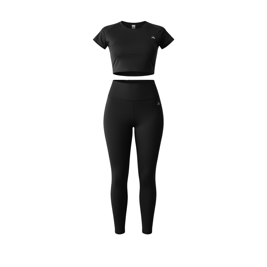 Set Femme GYMLYNX – Top & Legging - Noir